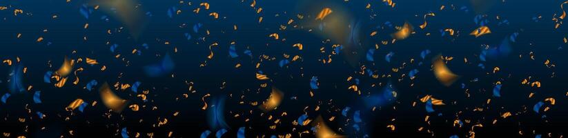 gyllene och blå glitter konfetti abstrakt deluxe bakgrund vektor