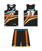 basketboll jersey mall design, basketboll enhetlig attrapp design, sublimering sporter kläder design, jersey basketboll idéer. design. vektor