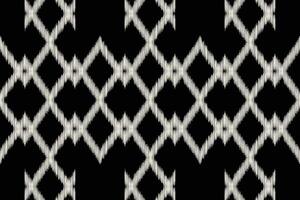 traditionell etnisk ikat motiv tyg bakgrund mönster geometrisk .afrikansk ikat broderi etnisk orientalisk mönster svart bakgrund tapet. abstrakt,,illustration.texture,ram,dekoration. vektor