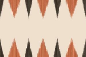 traditionell ethnisch Ikat Motiv Stoff Muster Hintergrund geometrisch .afrikanisch Ikat Stickerei ethnisch orientalisch Muster braun Hintergrund Hintergrund. abstrakt, Illustration, Textur, Rahmen, Dekoration. vektor