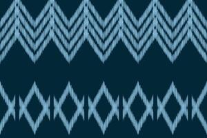 traditionell ethnisch Ikat Motiv Stoff Muster geometrisch Stil.afrikanisch Ikat Stickerei ethnisch orientalisch Muster Blau Hintergrund Hintergrund. abstrakt, Illustration, Textur, Rahmen, Dekoration. vektor