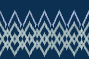 traditionell ethnisch Ikat Motiv Stoff Muster geometrisch Stil.afrikanisch Ikat Stickerei ethnisch orientalisch Muster Blau Hintergrund Hintergrund. abstrakt, Illustration, Textur, Rahmen, Dekoration. vektor