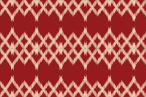 traditionell etnisk ikat motiv tyg mönster geometrisk stil.afrikansk ikat broderi etnisk orientalisk mönster röd bakgrund tapet. abstrakt,,illustration.texture,ram,dekoration. vektor