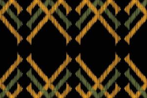 traditionell etnisk ikat motiv tyg bakgrund mönster geometrisk .afrikansk ikat broderi etnisk orientalisk mönster svart bakgrund tapet. abstrakt,,illustration.texture,ram,dekoration. vektor