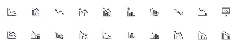 Fortschritt Riegel dünn Linie Symbole Satz. einfach linear Abbildungen Das geeignet zum Apps, Infografiken, Bücher, online Geschäfte und Shops vektor