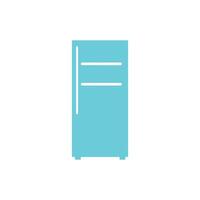 Kühlschrank Symbol auf Weiß Hintergrund. Illustration im modisch eben Stil vektor