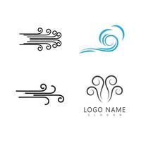 vind logotyp symbol design vektor