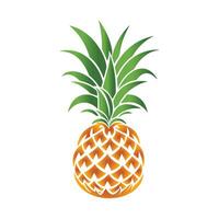 ananas naturlig mat Färg ikon. friskhet ljuv konst design. vektor