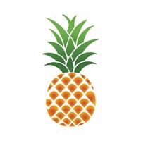 ananas naturlig mat Färg ikon. friskhet ljuv konst design. vektor