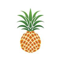 ananas naturlig mat Färg ikon. friskhet ljuv konst design. vektor