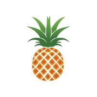 Ananas natürlich Essen Farbe Symbol. Frische Süss Kunst Design. vektor