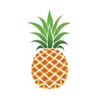 Ananas natürlich Essen Farbe Symbol. Frische Süss Kunst Design. vektor