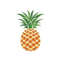 Ananas natürlich Essen Farbe Symbol. Frische Süss Kunst Design. vektor