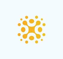 isoliertes Resort abstraktes Logo. Reisebüro-Logo. Sonne-Vektor-Illustration. runde Form icon.abstraktes innovatives Technologie-Emblem. vektor