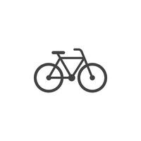 Fahrrad Symbol im eben Stil. Fahrrad Illustration auf isoliert Hintergrund. Transport Zeichen Geschäft Konzept. vektor