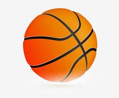 Sport-Symbol. Basketballball, einfache flache Logovorlage. modernes emblem für sportnachrichten oder team. isolierte Vektor-Illustration. vektor