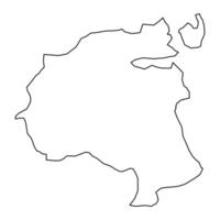 holbæk Gemeinde Karte, administrative Aufteilung von Dänemark. Illustration. vektor