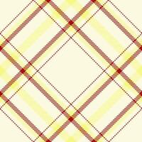 Stoff Textur Hintergrund von Textil- Plaid mit ein Tartan nahtlos Muster überprüfen. vektor