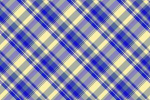 Kleid Stoff Plaid nahtlos, Sommer- Muster Textur. perfekt Textil- prüfen Hintergrund Tartan im Blau und Pastell- Farben. vektor