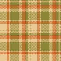 Textur prüfen Plaid von Textil- Muster mit ein Stoff Tartan nahtlos Hintergrund. vektor