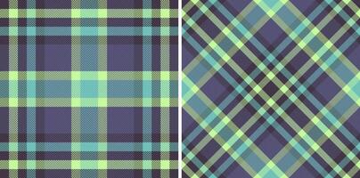 prüfen Hintergrund Textur von Tartan Plaid mit ein nahtlos Textil- Muster Stoff. vektor