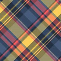 tyg sömlös bakgrund av mönster tartan pläd med en kolla upp textil- textur. vektor