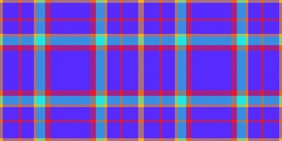 lebendig Stoff Tartan nahtlos, Postkarte Plaid Muster Textur. Poster Textil- prüfen Hintergrund im Indigo und rot Farben. vektor