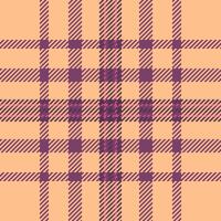 Hintergrund Textil- Textur von Tartan Plaid mit ein prüfen Muster Stoff nahtlos. vektor