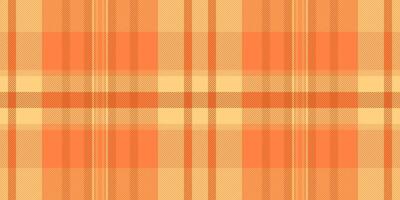 Postkarte Stoff Hintergrund nahtlos, Neu York Textur Muster Schottenstoff. drucken Plaid prüfen Textil- im Orange und Bernstein Farben. vektor