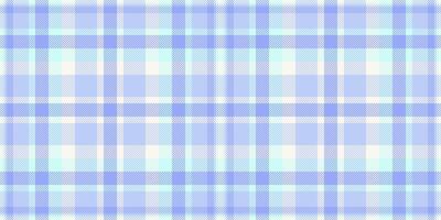 kvalitet textur pläd bakgrund, ålder tyg sömlös kolla upp. fot textil- tartan mönster i ljus och blå färger. vektor