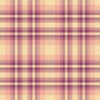 Textil- Hintergrund Muster von Textur prüfen mit ein Plaid Tartan nahtlos Stoff. vektor