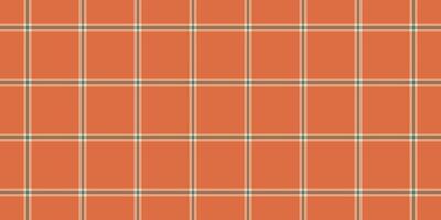 retro Hintergrund Textil- , Mikro Tartan Stoff nahtlos. passen Muster Plaid Textur prüfen im Orange und Licht Farben. vektor