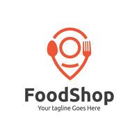 frisch Essen Einkaufen Logo Design Vorlage. Logo Konzept zum Geschäft , Supermarkt oder Supermarkt. vektor