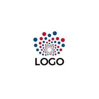 abstrakt blomma logotyp mall, prickar lotus vektor logotyp koncept för yoga och spa, kosmetikamärke och östlig medicin emblem
