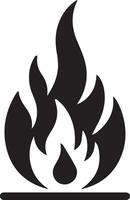 Feuer Flamme Symbol Kunst Illustration 9 vektor