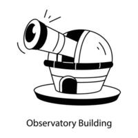 modisch Observatorium Gebäude vektor