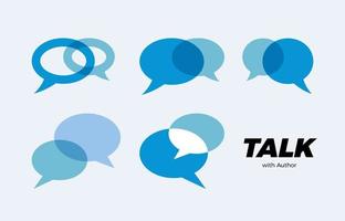 Chat-Gesprächs-Symbol, Kommunikationsberatungslogo, Antwortdialog-Messaging-Zeichen, Support-Nachrichtensymbol konsultieren. vektor