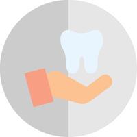 Dental Pflege eben Rahmen Symbol vektor
