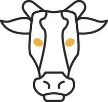 Kuh gehäutet gefüllt Symbol vektor