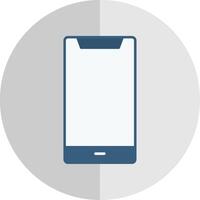 mobil platt skala ikon vektor
