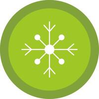 Schnee Glyphe multi Kreis Symbol vektor