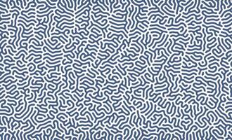 matt blå oregelbunden organisk rader turing mönster bakgrund design vektor