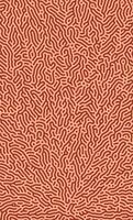 rot elegant organisch turing nahtlos Muster. abstrakt organisch Hintergrund vektor