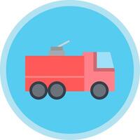 Feuer LKW eben multi Kreis Symbol vektor