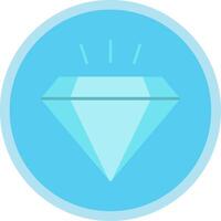 Diamant eben multi Kreis Symbol vektor