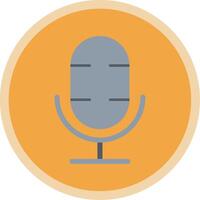 podcast platt mång cirkel ikon vektor