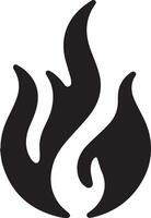 brand flamma ikon konst illustration 10 vektor