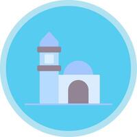 Moschee eben multi Kreis Symbol vektor