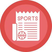 sporter Nyheter glyf mång cirkel ikon vektor