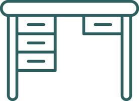 Tabelle Linie Gradient runden Ecke Symbol vektor